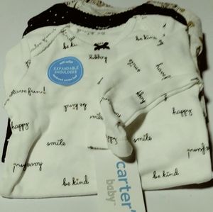 Carters Baby Girl 4 Pack Original Bodysuits